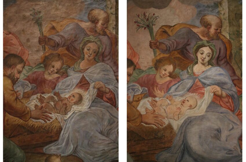  Al santuario di Custonaci, i restauri di due affreschi di La Bruna donati da Giovanni Leonardo Damigella