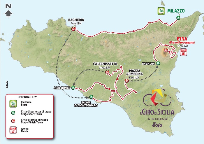  Giro di Sicilia Eolo 2022: ecco il programma