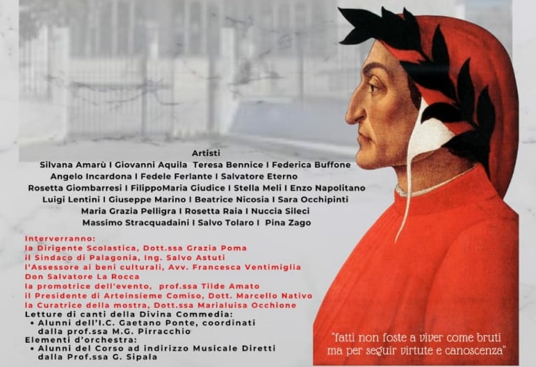  “Ricordando … Dante i Settecento”, a Palagonia mostra d’arte organizzata da Arteinsieme