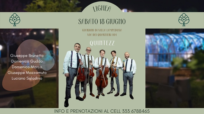  Sonorità classiche e sperimentazioni jazz: i Quintezz a Villa Lampedusa a Palermo