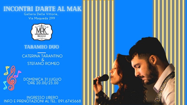  “Incontri d’arte al Mak” di Palermo con “Tarameo Duo”