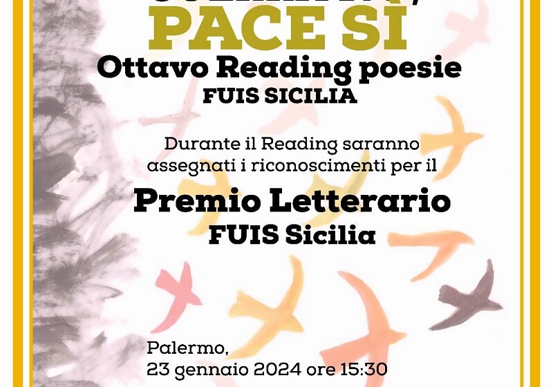  Palermo, al Museo Pitrè l’incontro poetico “Guerra no, pace si” e la consegna del Premio Letterario Sicilia